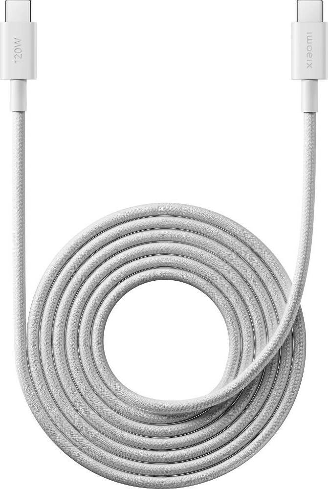 Кабель Xiaomi 6A Braided USB-C to USB-C Cable (2m) белый BHR087AGL